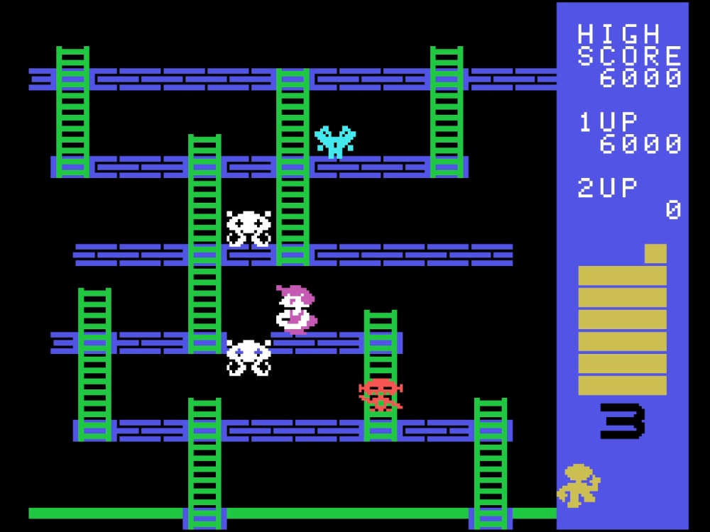 Gameplay of Cosmic Crisis for Colecovision